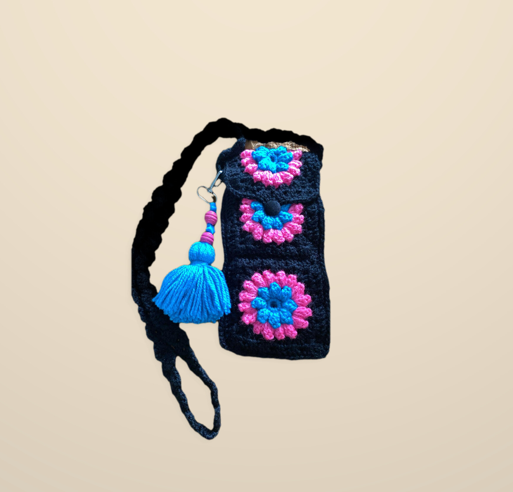 Boho Crochet Mobile Phone Carrier 